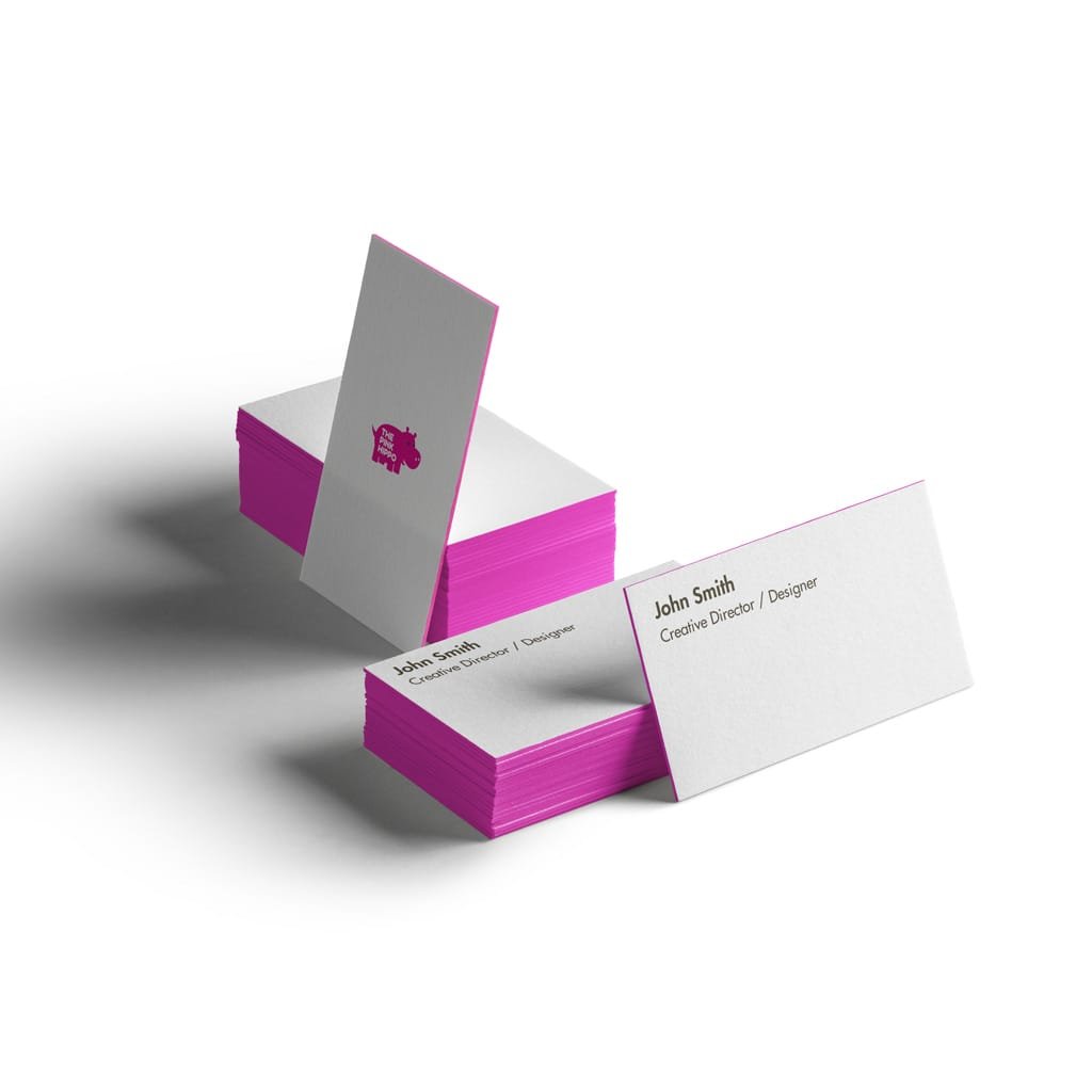 Painted Edge Business Cards