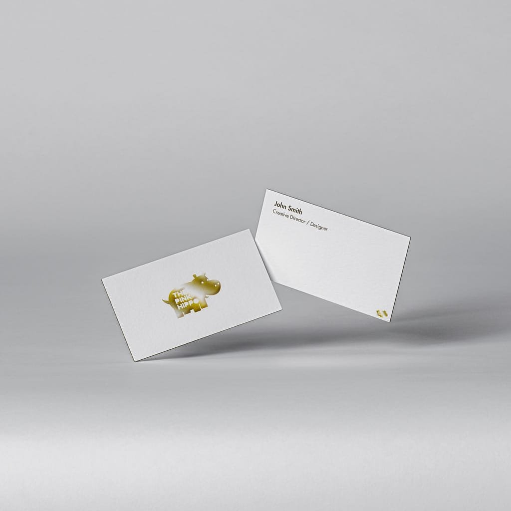Raised Foil Business Cards