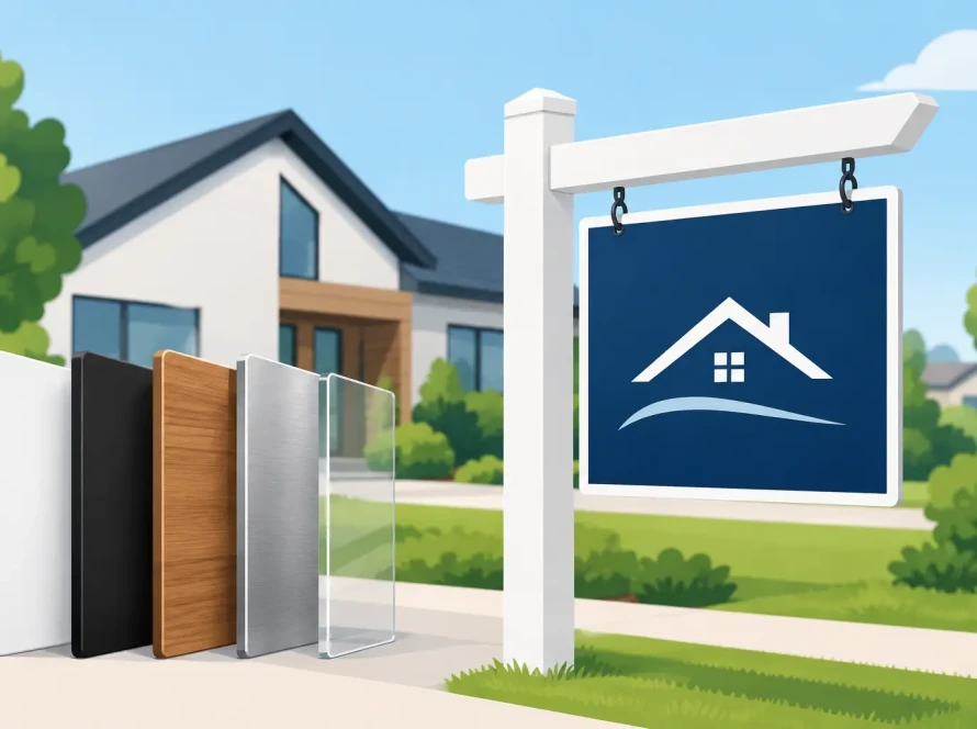 Real Estate Sign Materials That Work Harder